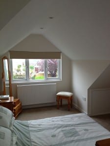 bedroom space in loft conversion