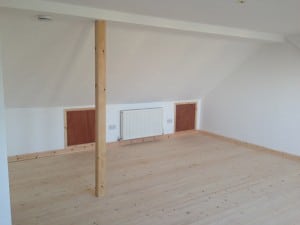 large converted loft room