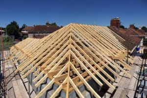 timber roofing for converting loft