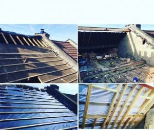 refelting and replacing roof