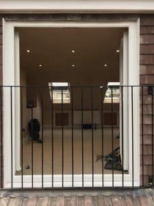 loft room with balcony