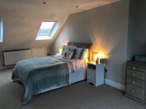 quiet sleep in new loft space