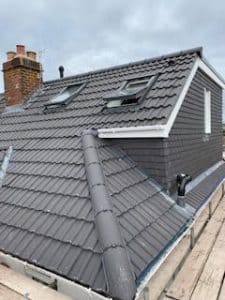roofing completed for loft conversion