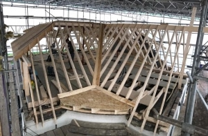 timber roof for converted loft